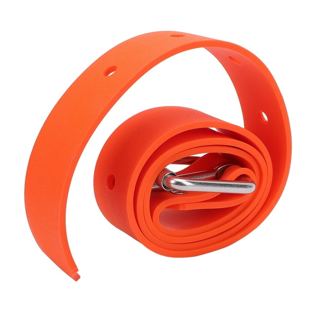 Ceinture de Plongée Réglable en Silicone Boucle en Acier Inoxydable pour Plongée sous-Marine Pêche sous-Marine
