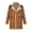 Yellow-1, variant on Winter Jacket for Men Sherpa Lined Leather Long Coat Suede Shearling Lapel Button-up Thicken Winter Thermal Work Coats