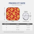 thumbnail image 3 of Haiem Red Vintage Flowers Car Windshield Sun Shade (2 Pieces) Foldable Windshield Sun Shade Car Accessories for Truck SUV Pickup-Large, 3 of 7