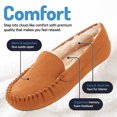 thumbnail image 3 of Floopi Women's Indoor/Outdoor Faux Fur Lined Basic Moccasins Slipper With Memory Foam, Medium Width, 3 of 9