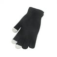 thumbnail image 2 of Tittly Winter Gloves Gloves for Women Knitted Cold Proof Plush Thickened Christmas Gloves Cotton Gloves Warm Gloves Black A, 2 of 4