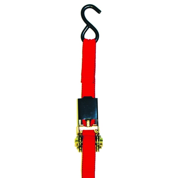 Ancra Cargo S-Line SL16 Ratchet Tie Downs with S-Hooks, 1-Inch by 10-Feet, 300-Pounds Working Load Limit, 4-Pack