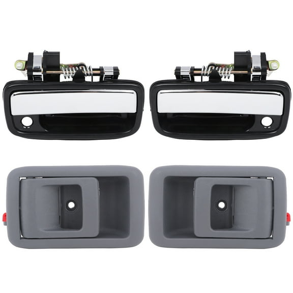 ECCPP Door Handles Exterior Interior Front Driver Passenger Side for 1995-2004 for Toyota Tacoma(4pcs)