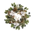 thumbnail image 4 of yuksok Artificial Eucalyptus Wreath Front Door Balcony Artificial Flower Hydrangeas, 4 of 9