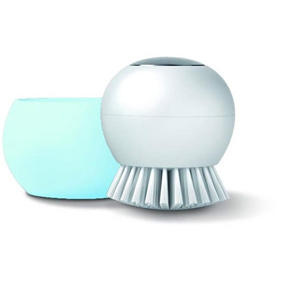 Silicone Zone,Scrub Brush,Blue & White