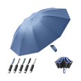 thumbnail image 1 of wonima02 Folding Sun Umbrella for Both Rain and Sunshine, Portable Automatic Open/Close Golf Rain Umbrellas, Carabiner Handle Design, UPF 50+ Fold Umbrellas for Outdoor Travel, 1 of 1