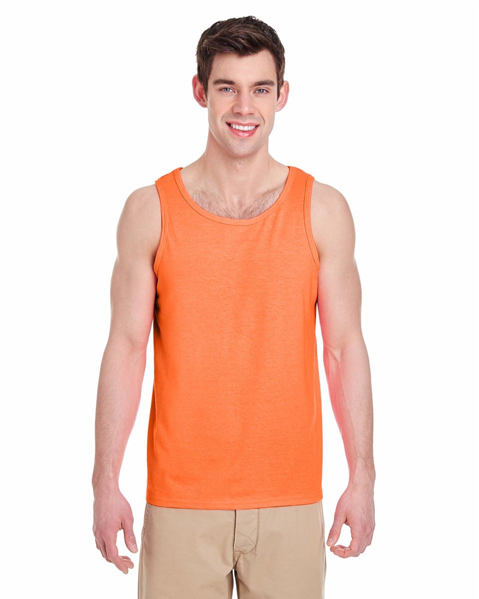 Gildan mens Heavy Cotton Tank Top, Pack of 12