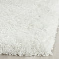 thumbnail image 4 of SAFAVIEH California Plush Solid Shag Runner Rug, White, 2'3" x 7', 4 of 14