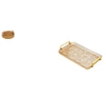thumbnail image 1 of Elegante Cesta De Frutas Y Aperitivos De Escritorio Con Asa, Versátil Bandeja Para Pan Y Postres Para Mesa De Centro, Almacenamiento De Joyas Y Decoración Para Fiestas En El Hogar., 1 of 8