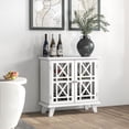thumbnail image 2 of HOMCOM Armoire de Rangement avec Portes à Treillis Étagère Buffet Moderne, 2 of 10