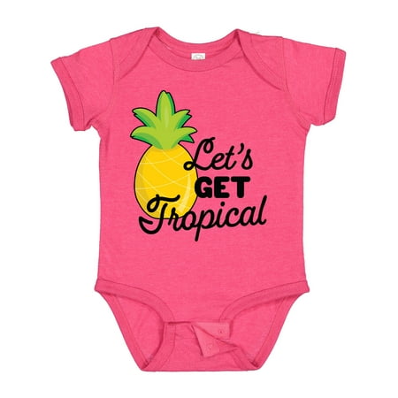 

Inktastic Lets Get Tropical with Pineapple Gift Baby Boy or Baby Girl Bodysuit