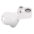 thumbnail image 4 of Pocket Magnifier, Portable Magnifier, 30X 60X Double Lens Easy To Install With A Slotted End for Stamp Home, 4 of 7