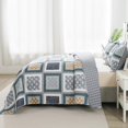 thumbnail image 3 of Juego de Edredón HoneiLife King Size 3 Piezas Microfibra Gris, 3 of 7