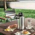 thumbnail image 3 of Insulated Gallon Jug with Handle, One Gallon, 128oz Stainless Steel, Large Double Vacuum Water Bottle for Hot & Cold Drinks, Wide Mouth, Sweat Proof, Great for Travel, Camping, Stainless, 3 of 6