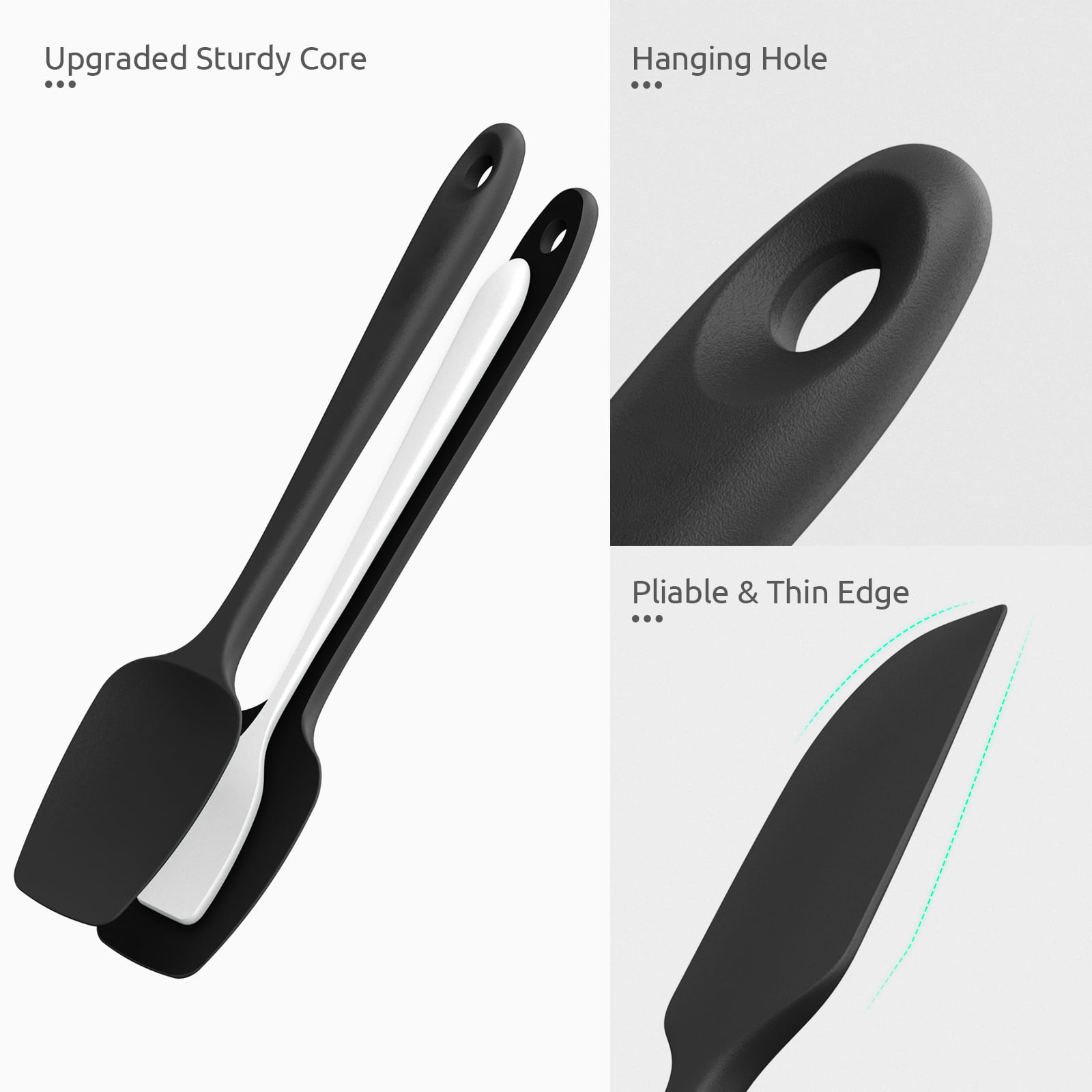 UpGood Silicone Spatula Set 600°F - High Heat Resistant Nonstick, Small and  Large Kitchen Spatulas -…See more UpGood Silicone Spatula Set 600°F - High