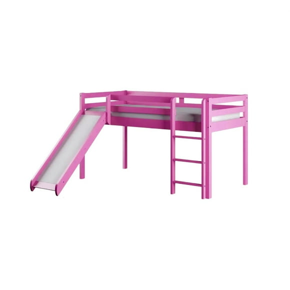 Cama con resbaladilla rosa Interio Muebles