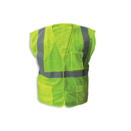 - Enguard LIME Poly Mesh FR Reflective Safety Vest, Class 2 - 2XL