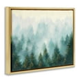 thumbnail image 3 of Stupell Industries Abstract Pine Forest Landscape with Mist Green Painting Metallic Gold Framed Floating Canvas Wall Art, 24x30, by Julia Purinton, 3 of 5