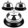 thumbnail image 4 of EXHUMKY 3Pcs Retro Call Bell Metal Hand Bell for Bar Service and Pet Training 8.5x8.5x6.5Cm, 4 of 8