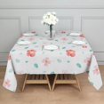 thumbnail image 5 of 52x52 Inch Waterproof Square Tablecloth, Thickened Polyester Table Cover for Dining & Parties, Floral Print, 5 of 6