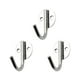 thumbnail image 1 of 3 ganchos de pared de acero inoxidable para colgar toallas de baño (plata), 1 of 5