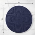thumbnail image 7 of Unique Bargains Placemats Set of 4 Cotton Round Placemats for Dining Table Navy Blue, 7 of 7