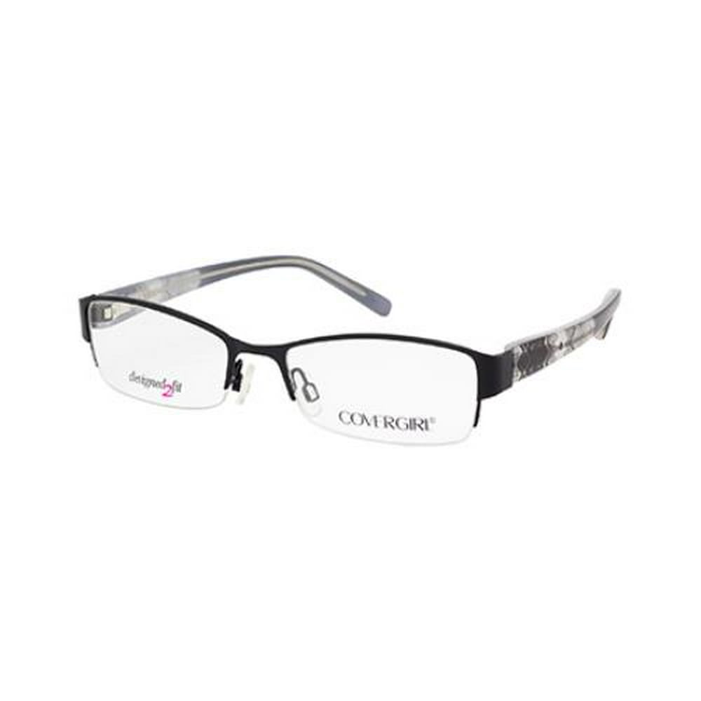 COVER GIRL Eyeglasses CG 0432 001 Shiny Black 55MM