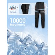 33,000ft Men's Waterproof Cycling Pants, Windproof Breathable Athletic Mountain Bike Pants Running Hiking Sweatpants Sports