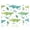 Color 2, variant on 8 Pack Art Acoustic Panels Sound Absorbing trendy abstract print Colorful creative collage mid century Decorative Soundproof Wall Panels Self Adhesive for Nursery Game Room Bedroom 48"x32"