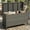 Gray, variant on YUSAZENS 125 Gallon Outdoor Storage Box with Wheels, Waterproof PE Rattan Deck Chest for Patio, Poolside & Backyard, Portable with Handles, Brown