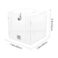 thumbnail image 2 of WRISTBIQUE Clear Box for Collectibles 1Pack Acrylic Display Donation Container, 2 of 8