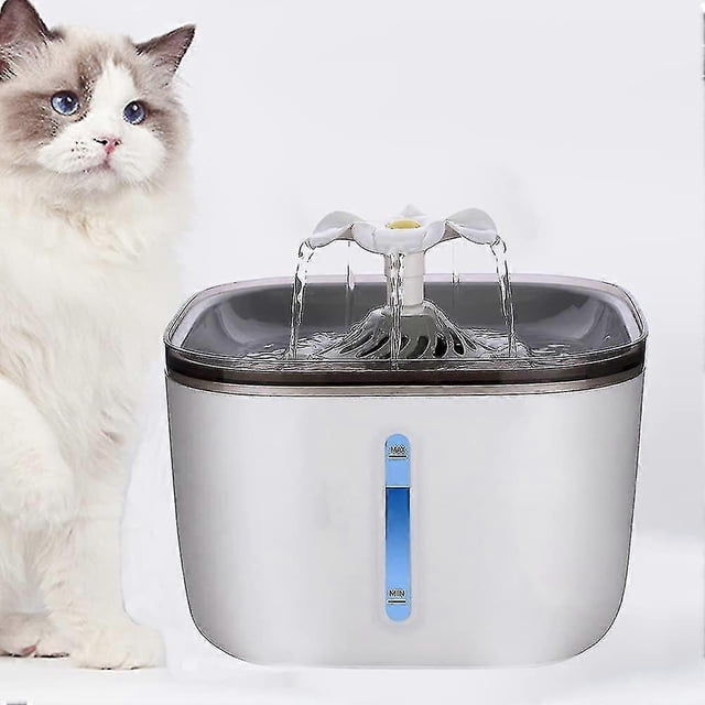 Cat Water Fountain, 2l/67oz Pet Water Fountain, Intelligent Pump With Led