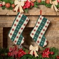 thumbnail image 6 of Sikiie Christmas Snowflakes Plaid Christmas Stockings,18 Inches Christmas Stockings Xmas Hanging Stockings for Family Christmas Decorations & Gifts, 6 of 7