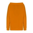 thumbnail image 6 of ZyeKqe Sweatshirts for Women off Shoulder Oversized Pullover Casual Drawstring Solid Comfy Long Sleeve Top, 6 of 8