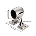 thumbnail image 4 of Speravity Soporte de barco de acero inoxidable, soporte de puntal de yate, accesorios pulidos de repuesto de extremo de de riel duradero Bombillas para automóviles, 4 of 6