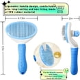thumbnail image 2 of ACDANC Cat Brush Self Cleaning, Ergonomic Handle, Slicker Cat Brush with Release Button, Tool for Cats and Dogs Pet Hair Cleaner, Easy to Remove Loose Undercoat, 2 of 6