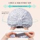 thumbnail image 4 of Gorro de ducha reutilizable para mujer, gorro de baño impermeable y duradero con forro de doble capa, gorro ajustable, 4 of 4
