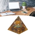 thumbnail image 4 of Epoxy Ornament, Durable Reliable Representing Luck Attractive Decorative Positive Style Pyramid Ornament  For Meditation For Yoga, 4 of 8