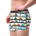 thumbnail image 2 of Pofeuu Funny Transport Print Men’s Boxer Briefs, Moisture-Wicking Underwear, Regular,Trunk-XX-Large, 2 of 5