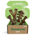 thumbnail image 1 of Juguetes masticables para perros Benebone, tamaño pequeño, paquete de 4 unidades, para masticadores agresivos, 1 of 6