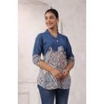 thumbnail image 4 of Blue Color Printed Cotton Top, 4 of 5