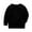 Black, variant on Lmnyox Kids Solid Sweaters Casual Long Sleeve Crew Neck Knitted Shirts Boys Girls Thermal Pullover Sweater