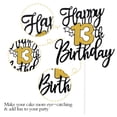 thumbnail image 4 of Decoración de tarta Nogeqi con purpurina para cumpleaños número 13, para fiesta de nacimiento, 4 of 7
