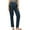 Navy Blue, variant on XFLWAM Women's Elastic Waisted Dress Pants Business Work Casual Stretch Slacks with Pockets Dark Gray M