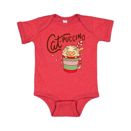 

Inktastic Christmas Cat-Puccino in Coffee Mug with Candy Cane Gift Baby Boy or Baby Girl Bodysuit