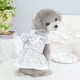 thumbnail image 2 of Vestido de princesa para mascotas - Tejido de poliéster, colores vivos, estampado de rayas - para paseos de primavera/verano de perros pequeños, 2 of 6