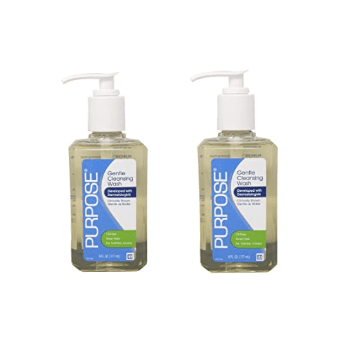 Purpose Gentle Cleansing Wash Oil-Free & Soap-Free Pump Bottle, 6oz, 5 Pack