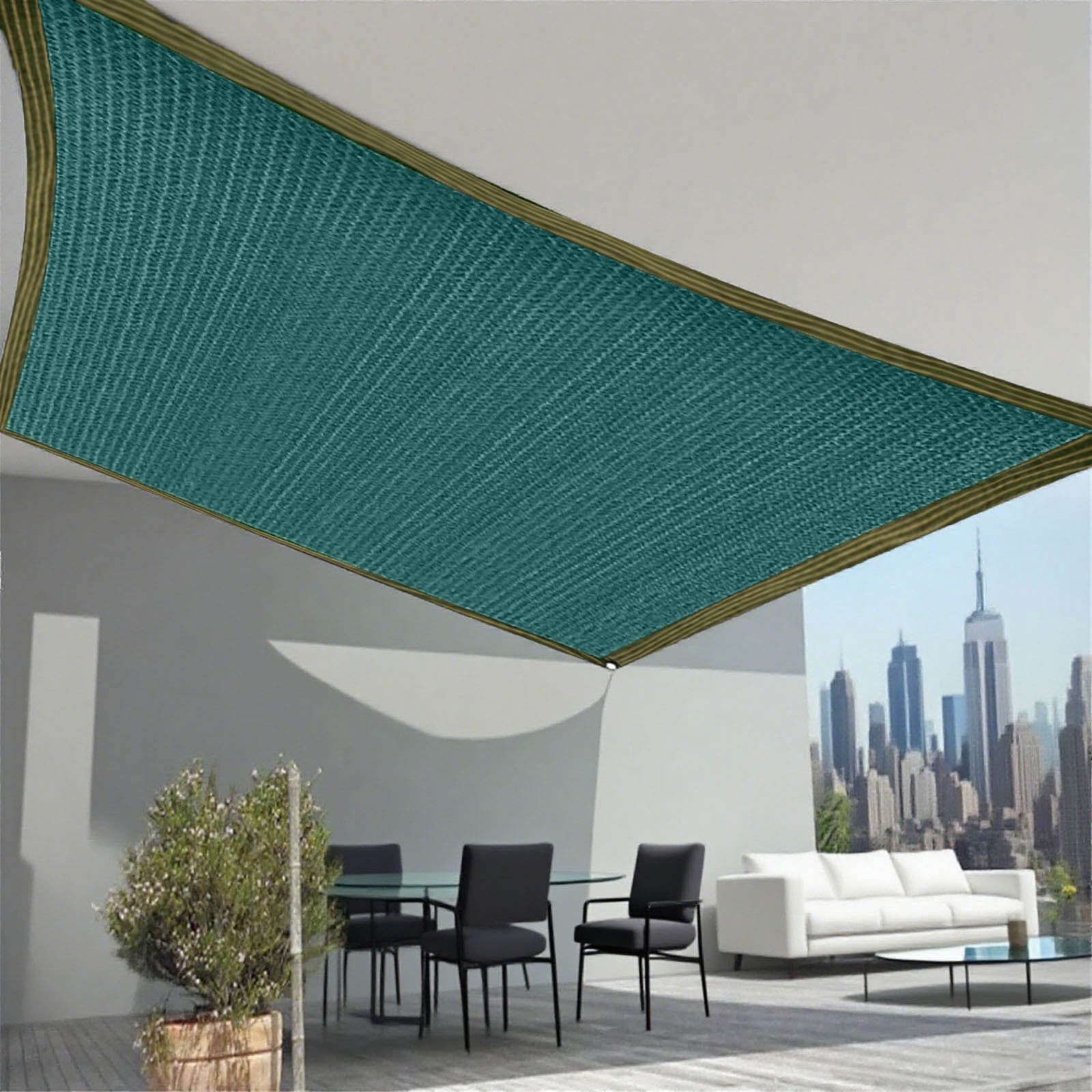 6.5x6.5Ft Shade Cloth,Breathable 90% Shading Rate Outdoor Sunshade for Garden Patio,Plants Greenhouse,Outdoor Pergola Lawn,Swimming Pool,Kennel Chicken Coop