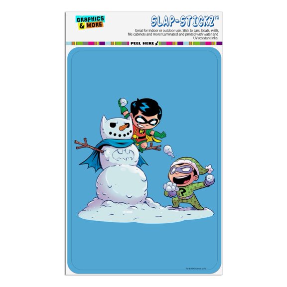 Robin and Riddler Snowball Fight Home Business Office Sign