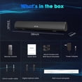 thumbnail image 2 of BESTISAN Soundbar, TV Sound Bar with Wired HDMI and Wireless Bluetooth 5.0 Home Theater System (28 Inch, Enhanced Bass Technology, 3-Inch Drivers, Ba, 2 of 7